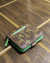 Load image into Gallery viewer, Limited Edition Louis Vuitton Monogram Perforated Bi-fold Wallet in Green