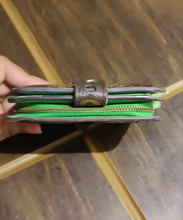 Load image into Gallery viewer, Limited Edition Louis Vuitton Monogram Perforated Bi-fold Wallet in Green