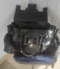 Load image into Gallery viewer, Gucci Black Leather and Coated Canvas Large Dialux Queen Tote 189883 204991