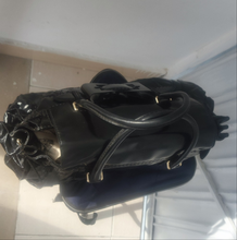 Load image into Gallery viewer, Gucci Black Leather and Coated Canvas Large Dialux Queen Tote 189883 204991