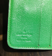Load image into Gallery viewer, Limited Edition Louis Vuitton Monogram Perforated Bi-fold Wallet in Green