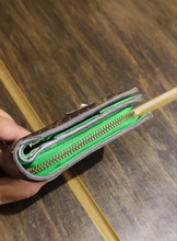 Load image into Gallery viewer, Limited Edition Louis Vuitton Monogram Perforated Bi-fold Wallet in Green
