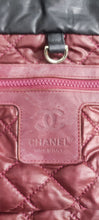 Load image into Gallery viewer, Chanel Coco Cocoon Nylon Tote Bag Black Red