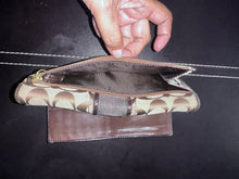 Load image into Gallery viewer, Coach Signature Brown Shoulder Hobo Bag Tote F14709 Zoe