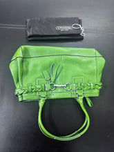 Load image into Gallery viewer, Coach Hamilton F13087 Lime Green Leather Braided Belt Shoulder Bag