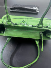 Load image into Gallery viewer, Coach Hamilton F13087 Lime Green Leather Braided Belt Shoulder Bag