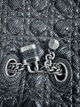 Load image into Gallery viewer, Dior Black Lizard Leather Chri Chri Tote 14-BO-0170