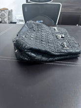 Load image into Gallery viewer, Dior Black Lizard Leather Chri Chri Tote 14-BO-0170