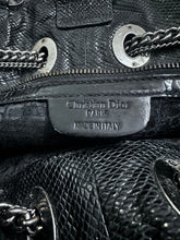 Load image into Gallery viewer, Dior Black Lizard Leather Chri Chri Tote 14-BO-0170