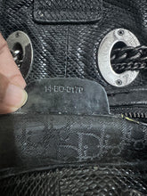 Load image into Gallery viewer, Dior Black Lizard Leather Chri Chri Tote 14-BO-0170