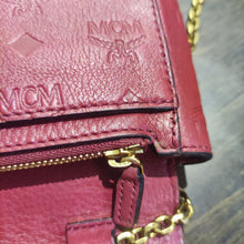 Load image into Gallery viewer, Vintage MCM Chain Leather Crossbody Shoulder Bag Tote Bag