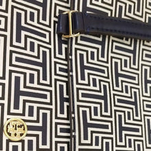Load image into Gallery viewer, TORY BURCH T logo allover zip top Tote