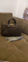 Load image into Gallery viewer, Louis Vuitton Brown Monogram Mini Lin Speedy Bandouliere 30 Dark brown