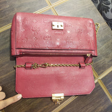 Load image into Gallery viewer, Vintage MCM Chain Leather Crossbody Shoulder Bag Tote Bag