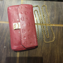 Load image into Gallery viewer, Vintage MCM Chain Leather Crossbody Shoulder Bag Tote Bag