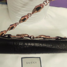 Load image into Gallery viewer, GUCCI Tom Ford Limited Edition crocodile Serpent Horsebit Embellished Clutch Bag - Rare 90476 213317