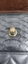 Load image into Gallery viewer, Vintage Chanel So Black Python Flap
