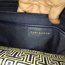 Load image into Gallery viewer, TORY BURCH T logo allover zip top Tote