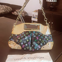 Load image into Gallery viewer, Louis Vuitton Black Murakami Multicolor Monogram Judy Bag GM SP0099