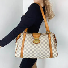 Load image into Gallery viewer, LOUIS VUITTON Stresa PM Damier Azur Shoulder Bag White HL3358