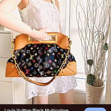 Load image into Gallery viewer, Louis Vuitton Black Murakami Multicolor Monogram Judy Bag GM SP0099