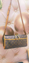 Load image into Gallery viewer, Authentic Coded Louis Vuitton Popincourt used gold ball bag MI0061