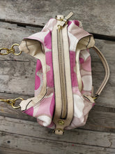 Load image into Gallery viewer, Coach Maggie Mia scarf Print Shoulder Bag Carryall RARE! Pink/ Cream 16335