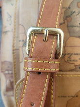 Load image into Gallery viewer, Alviero Martini 1A Classe Geo Classic Coated Canvas Leather Strap Shoulder Bag