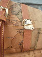 Load image into Gallery viewer, Alviero Martini 1A Classe Geo Classic Coated Canvas Leather Strap Shoulder Bag
