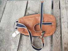 Load image into Gallery viewer, NWT COACH MEN HERITAGE WEB LEATHER SLING BAG BACKPACK #F70811 SADDLE