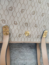Load image into Gallery viewer, Christian Dior Vintage Beige Honeycomb Shoulder Bag