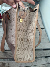 Load image into Gallery viewer, Christian Dior Vintage Beige Honeycomb Shoulder Bag