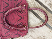 Load image into Gallery viewer, Brooks Brothers Nwot Dome Leather Red Blue Canvas Satchel