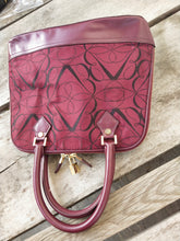 Load image into Gallery viewer, Brooks Brothers Nwot Dome Leather Red Blue Canvas Satchel