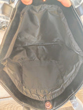 Load image into Gallery viewer, Victoria's Secret Black 2018 Limited Edition Faux Leather Fringe Tote Bag