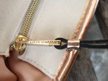 Load image into Gallery viewer, NWT Victoria's Secret Beige Canvas Rose Gold Logo Tote Bag