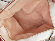 Load image into Gallery viewer, NWT Victoria's Secret Beige Canvas Rose Gold Logo Tote Bag