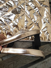 Load image into Gallery viewer, Victoria's Secret Rose Gold Chevron Tote