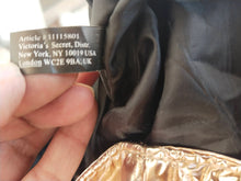 Load image into Gallery viewer, Victoria's Secret Rose Gold Chevron Tote