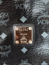 Load image into Gallery viewer, MCM Visetos black big size shopper tote