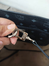 Load image into Gallery viewer, MCM Visetos black big size shopper tote