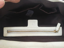 Load image into Gallery viewer, Boston Bag Treasure rare 146002 Ivory and Tan Leather Satchel