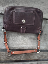 Load image into Gallery viewer, COACH 8A41 Chelsea BROWN Pebbled Leather Shoulder Handbag Satchel Purse Hobo