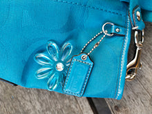 Load image into Gallery viewer, Coach F19674 Kira Mermaid Signature Tote Crossbody Turquoise Aqua