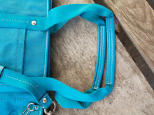 Load image into Gallery viewer, Coach F19674 Kira Mermaid Signature Tote Crossbody Turquoise Aqua
