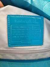 Load image into Gallery viewer, Coach F19674 Kira Mermaid Signature Tote Crossbody Turquoise Aqua
