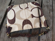Load image into Gallery viewer, Coach Carly Signature 12197 Beige/Brown Canvas Leather Tote