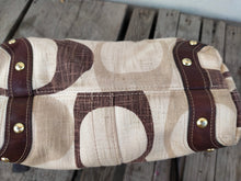 Load image into Gallery viewer, Coach Carly Signature 12197 Beige/Brown Canvas Leather Tote
