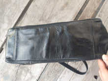 Load image into Gallery viewer, COACH East West E/W Gallery Black Patent Leather Tote F12839 EUC