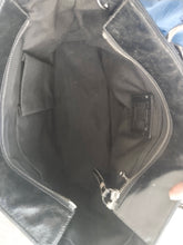 Load image into Gallery viewer, COACH East West E/W Gallery Black Patent Leather Tote F12839 EUC